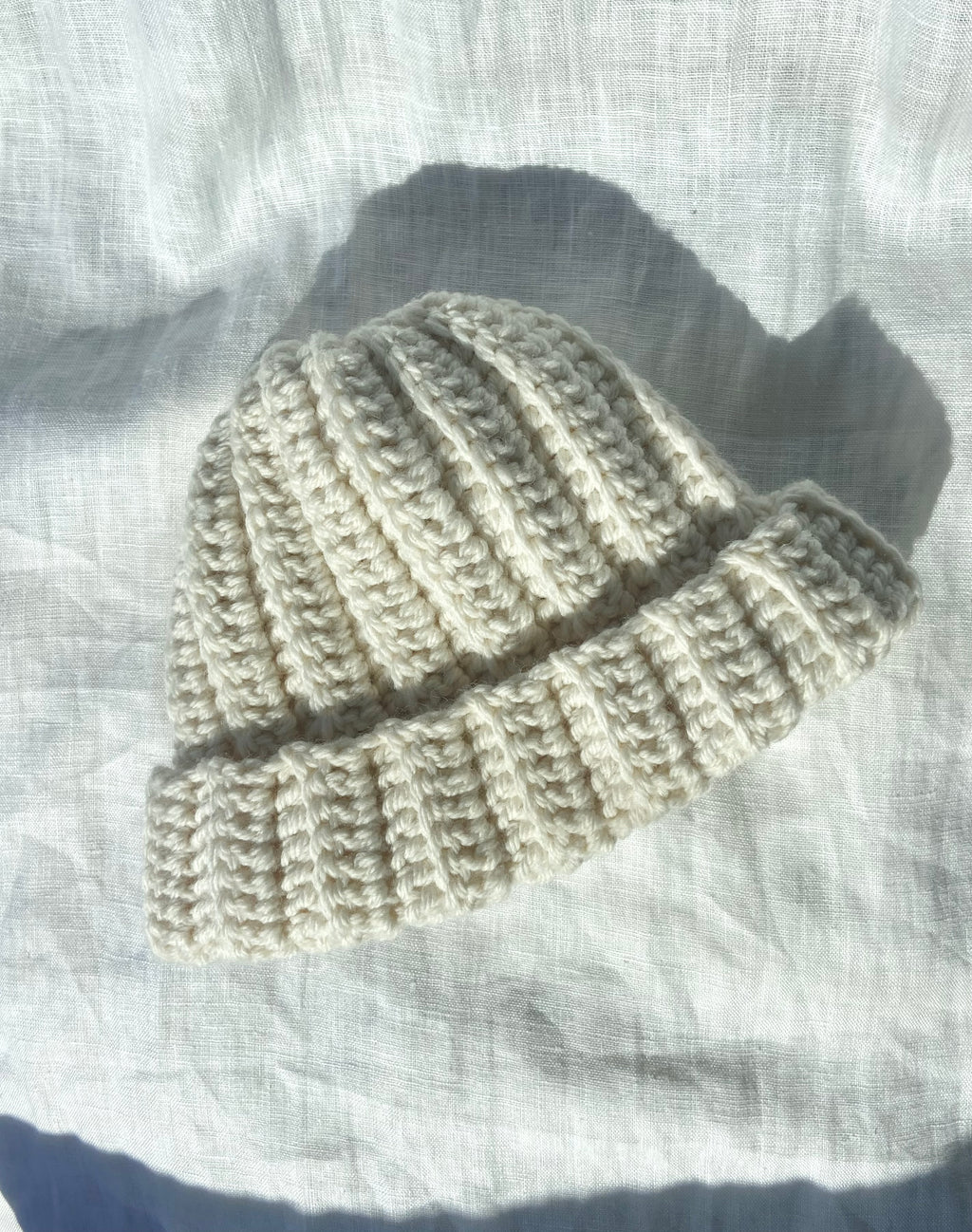 Cream Beanie